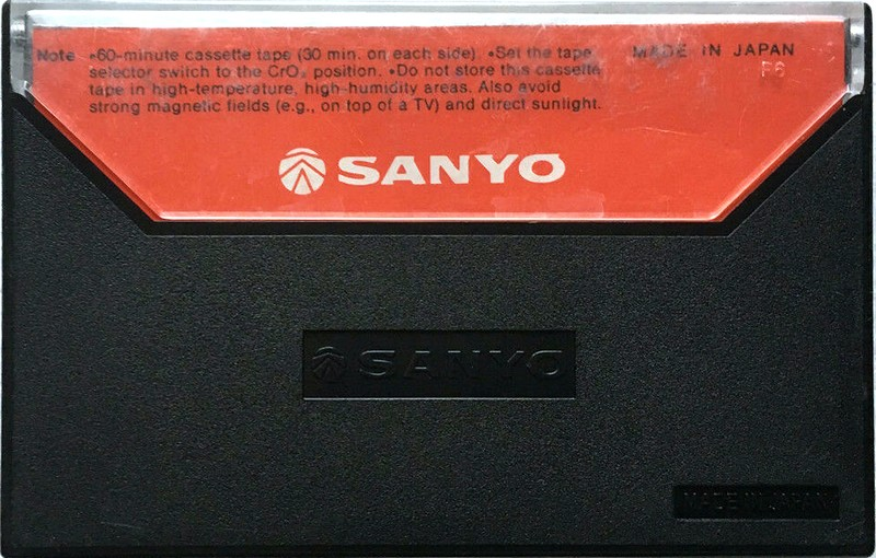 Compact Cassette Sanyo CR 60 Type II Chrome 1978 Europe