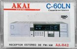 Compact Cassette Akai LN 60 "AA-R42" Type I Normal Brazil
