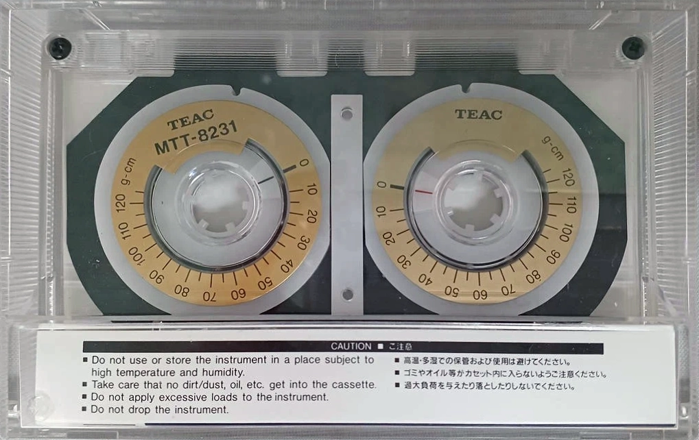 Compact Cassette Teac MTT "8231 Torque meter" Test Cassette Japan