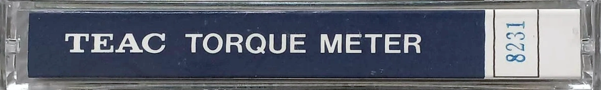 Compact Cassette Teac MTT "8231 Torque meter" Test Cassette Japan