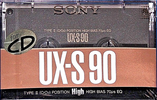 Compact Cassette Sony UX-S 90 "UX-S90B" Type II Chrome 1989 Japan