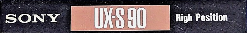 Compact Cassette Sony UX-S 90 "UX-S90B" Type II Chrome 1989 Japan