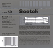 Compact Cassette Scotch XS II 60 Type II Chrome 1987 Worldwide