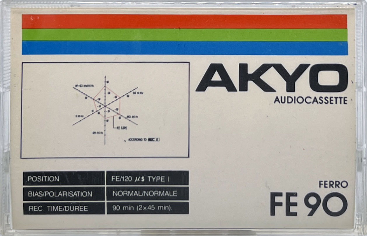 Compact Cassette Akyo 90 "FE" Type I Normal 1992 Europe