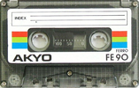 Compact Cassette Akyo 90 "FE" Type I Normal Europe