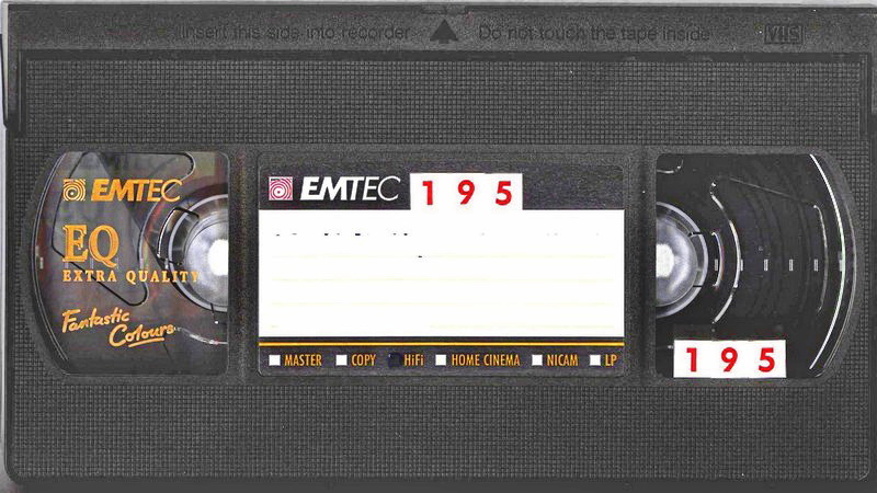 VHS, Video Home System Emtec EQ 195 Type II Chrome 2002 East Europe