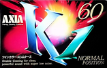 Compact Cassette AXIA K1 60 "K1B 60" Type I Normal 1995 Japan