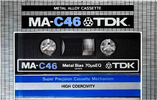 Compact Cassette TDK MA 46 Type IV Metal 1979 Japan