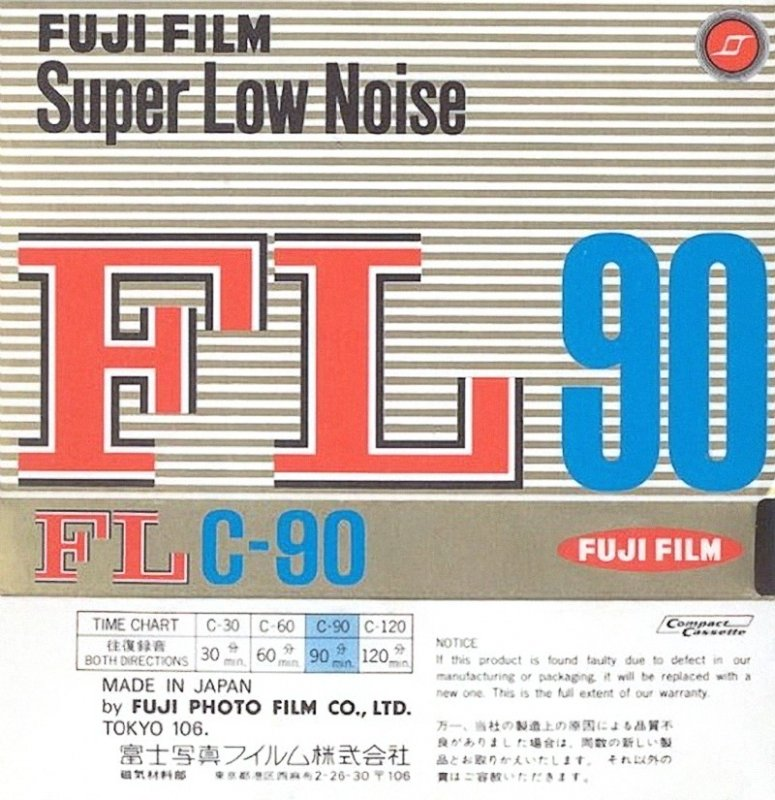 Compact Cassette Fuji Film FL 90 Type I Normal 1974 Japan