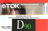 Compact Cassette TDK D 90 Type I Normal 1988 Australia, Europe