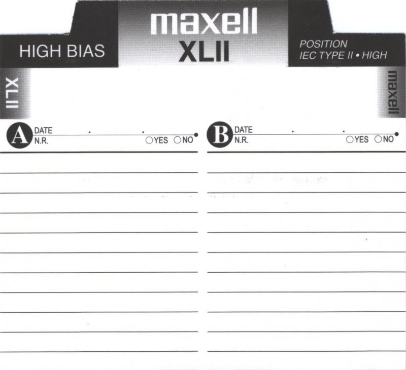 Compact Cassette Maxell XLII 110 Type II Chrome 2002 North America