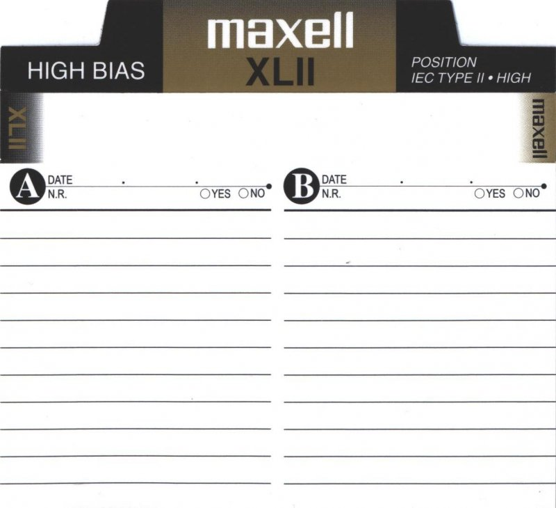 Compact Cassette Maxell XLII 110 Type II Chrome 2002 North America