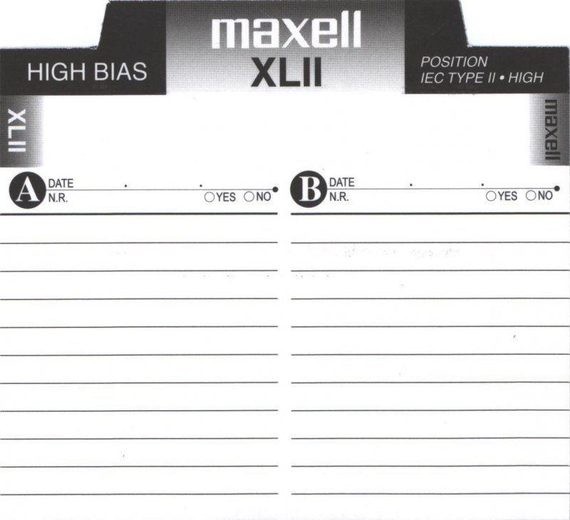 Compact Cassette: Maxell / Hitachi Maxell - XLII 110