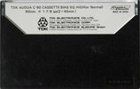Compact Cassette TDK Audua 90 Type I Normal 1975 Europe, USA