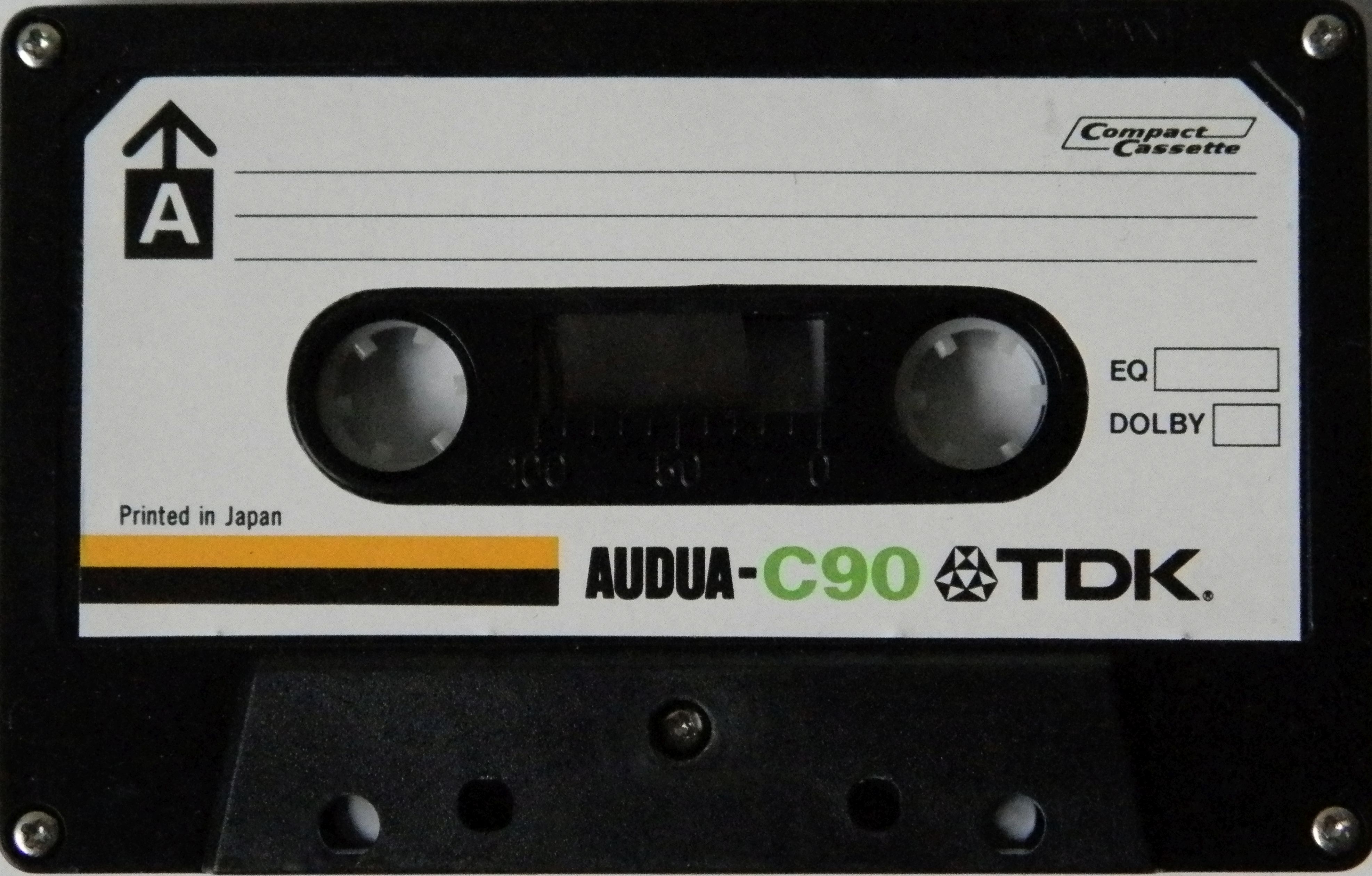 Compact Cassette TDK Audua 90 Type I Normal 1975 Europe, USA