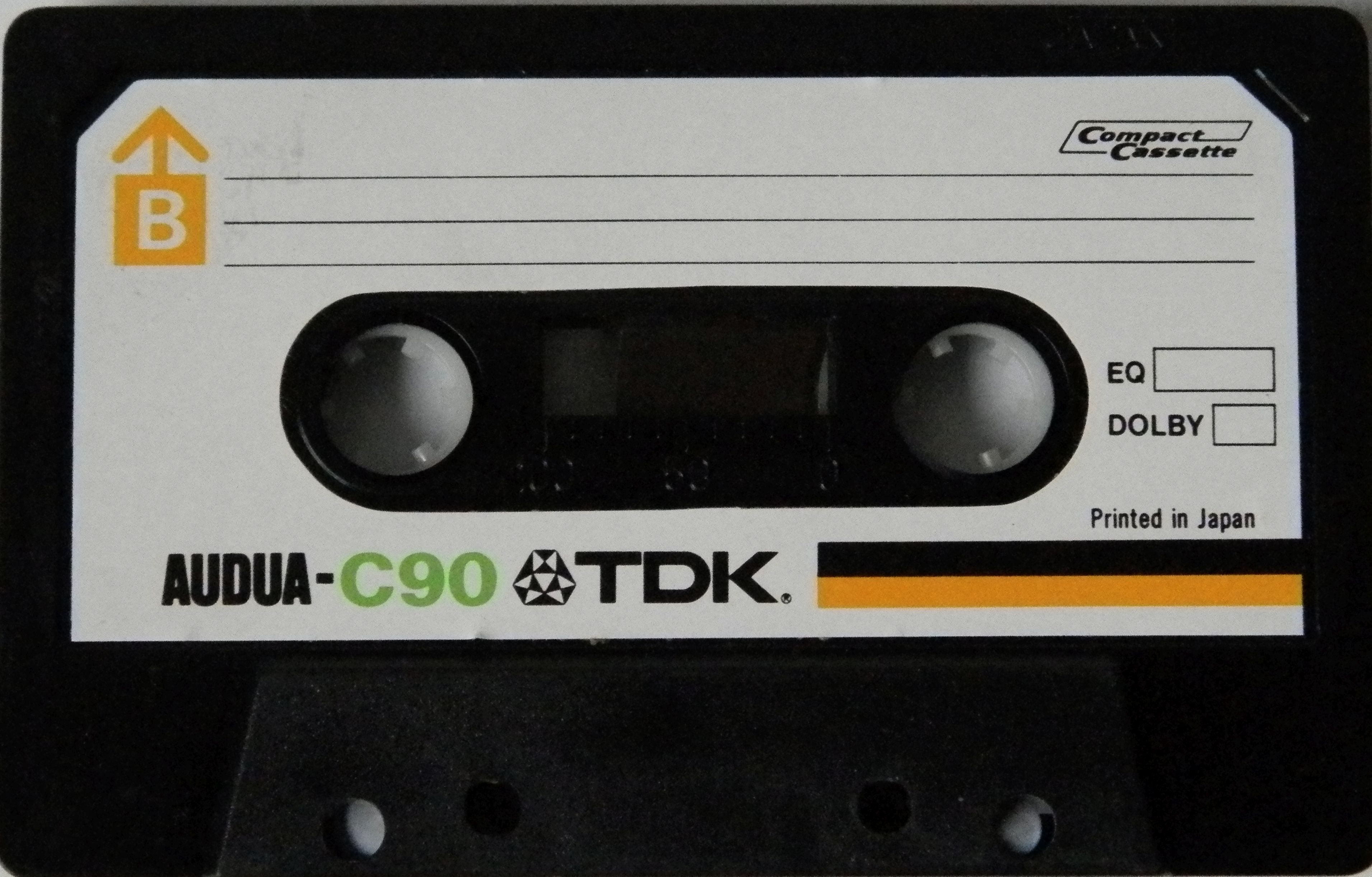 Compact Cassette TDK Audua 90 Type I Normal 1975 Europe, USA