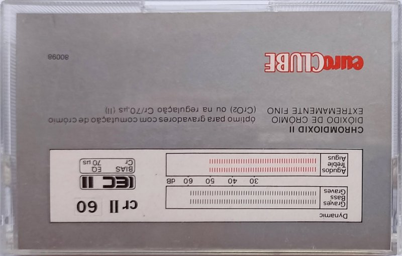 Compact Cassette Euroclube cr II 60 Type II Chrome Portugal