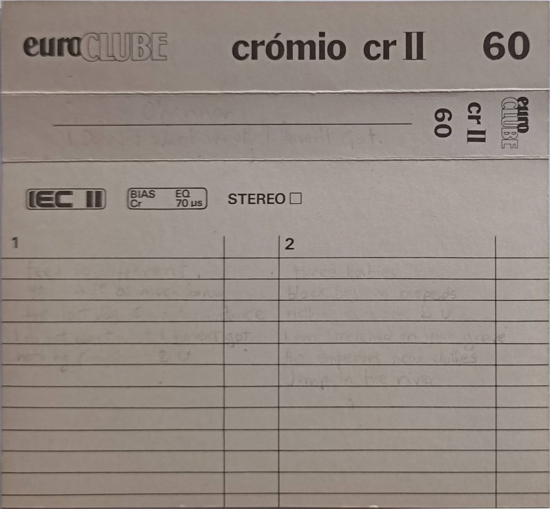 Compact Cassette: Sonovox Euroclube -  60