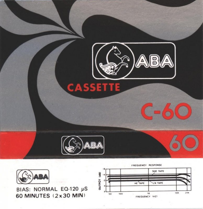 Compact Cassette ABA 60 Type I Normal 1975 Hong Kong