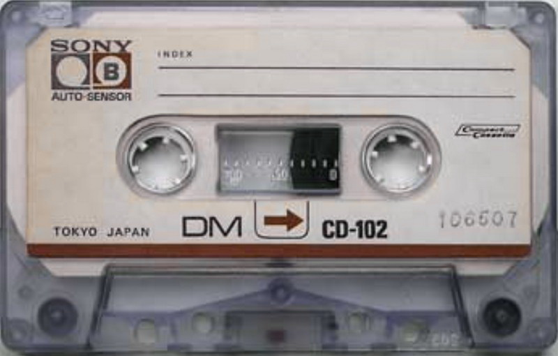Compact Cassette Sony 30 "CD-102" Demonstration Tape 1972 Japan