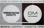 Compact Cassette Sony 30 "CD-102" Demonstration Tape 1972 Japan