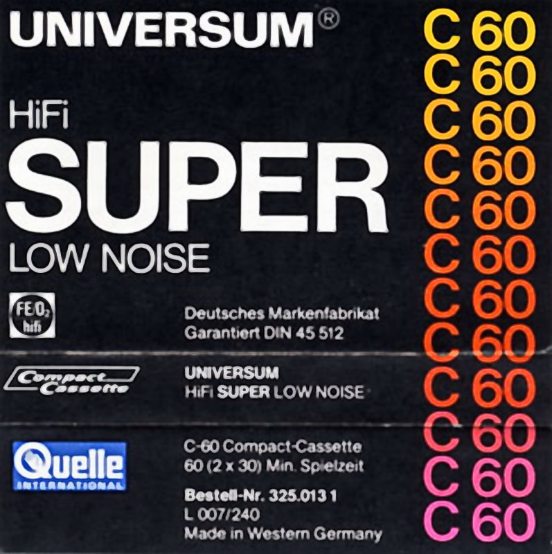 Compact Cassette: Unknown Universum -  60