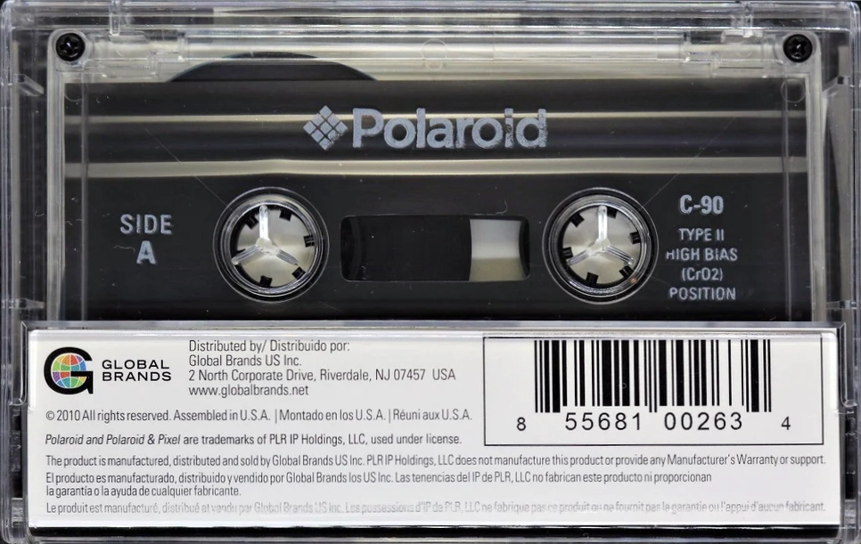 Compact Cassette Polaroid 90 Type II Chrome 2010 Latin America