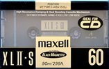 Compact Cassette Maxell XLII-S 60 Type II Chrome 1991 USA