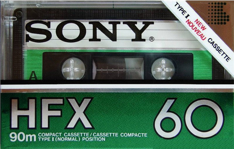 Compact Cassette Sony HFX 60 Type I Normal 1982 North America