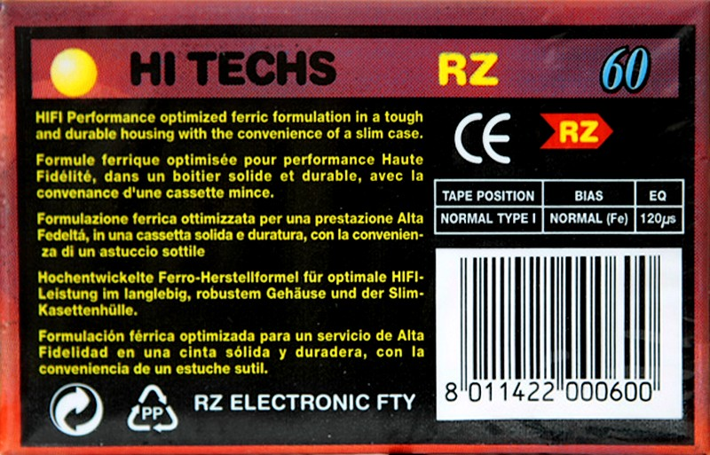 Compact Cassette RZ 60 Type I Normal