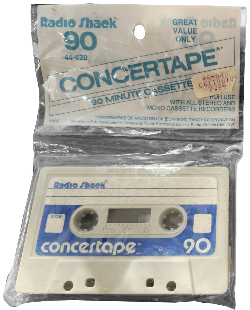 Blister: Radio Shack  - Concertape 90