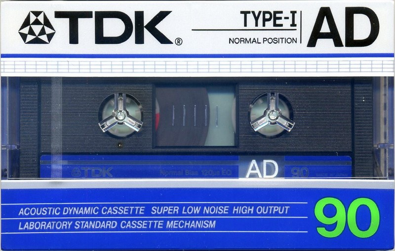 Compact Cassette TDK AD 90 Type I Normal 1986 Australia, Europe