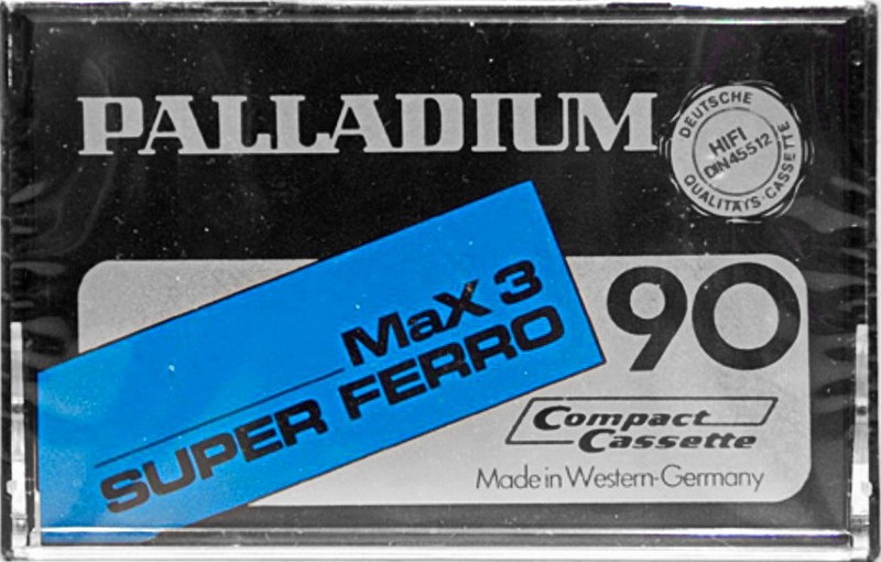 Compact Cassette Palladium Super Ferro Max 3 90 Type I Normal 1981 Europe