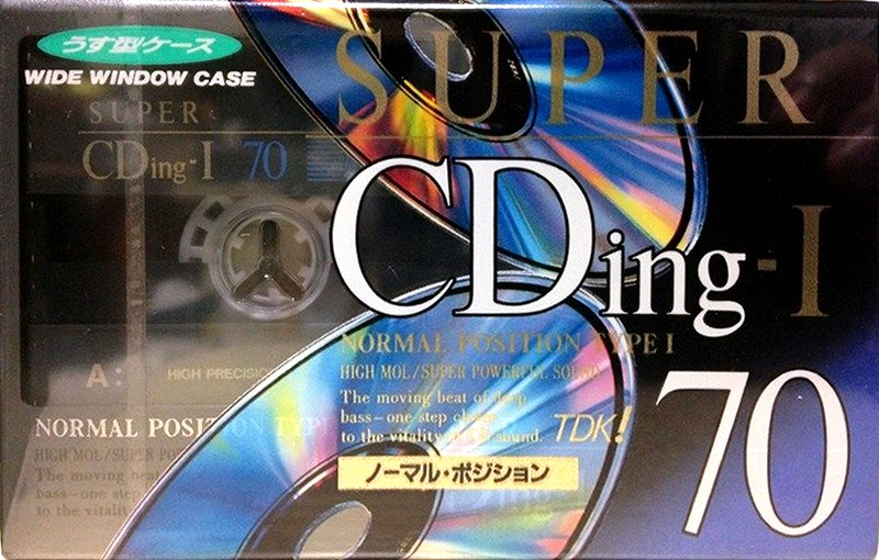Compact Cassette TDK Super CDing 1 70 "SCD1-70" Type I Normal 1992 Japan