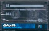 Compact Cassette Gauss CD 94 Type I Normal 2000 Latin America