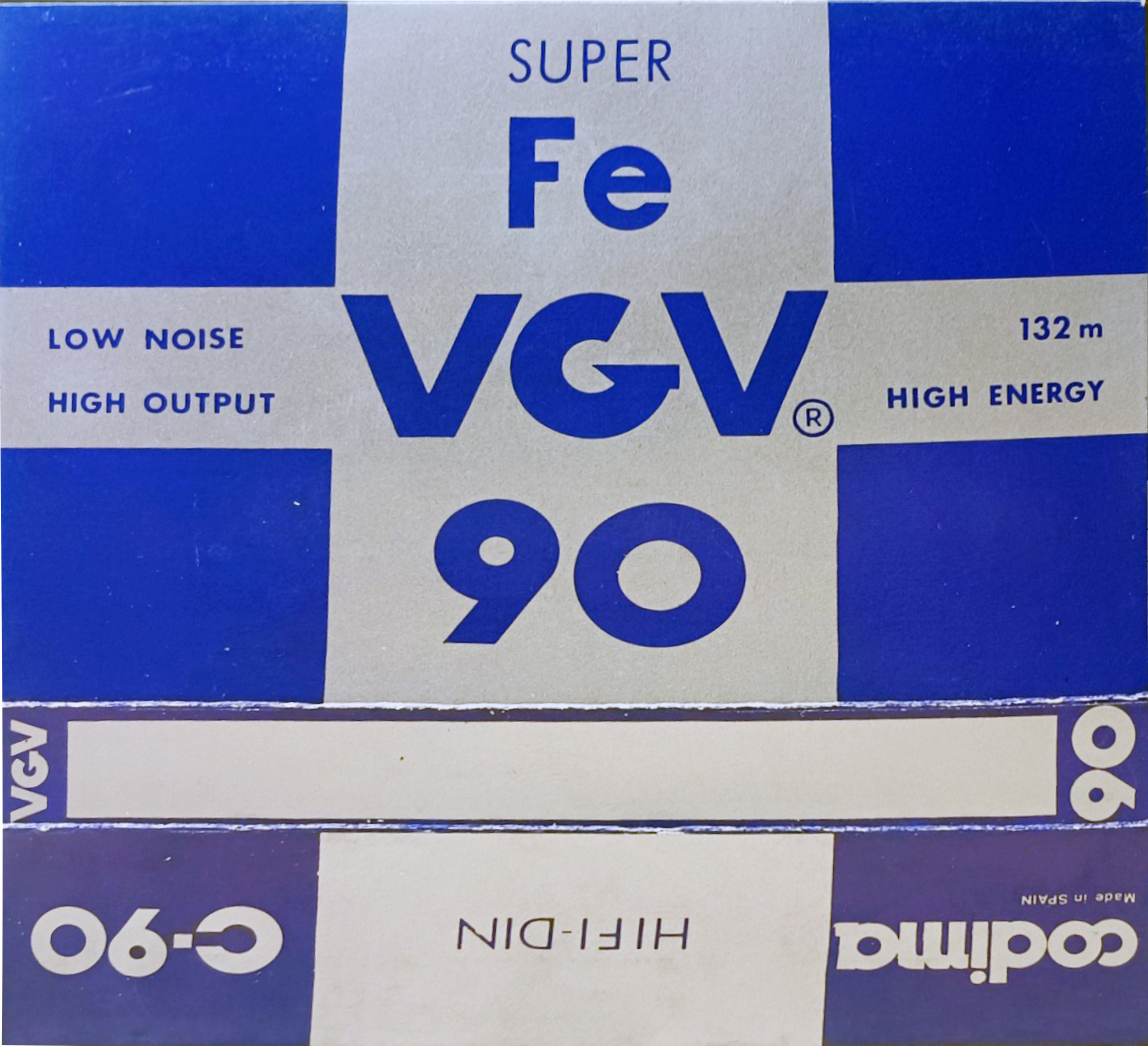 Compact Cassette VGV 90 Type I Normal 1985 Spain