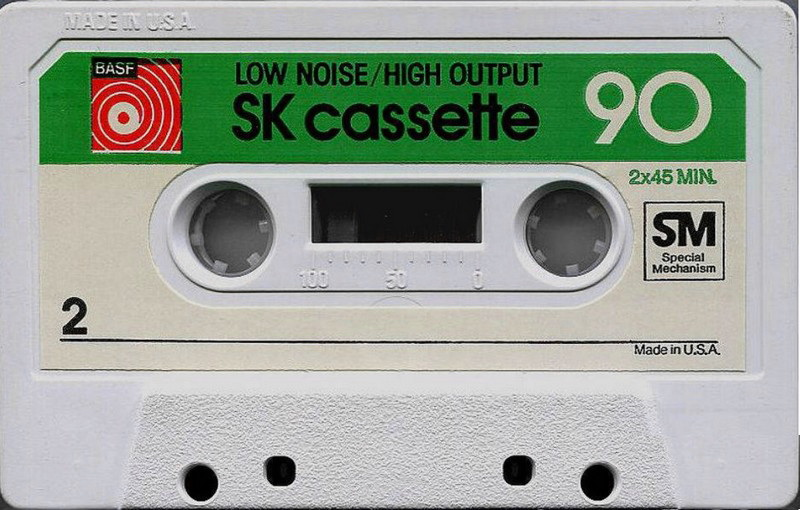 Compact Cassette BASF SK 90 "Plastic case" Type I Normal 1973 USA