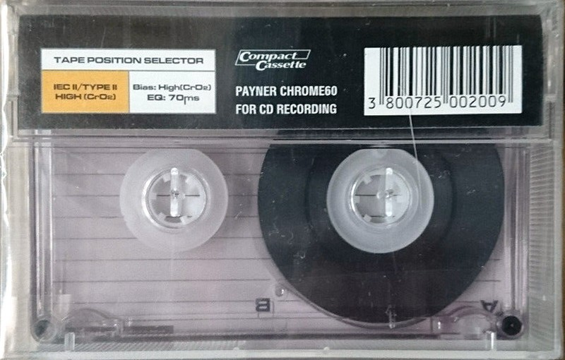 Compact Cassette Payner 60 "D Chrome" Type II Chrome Bulgaria