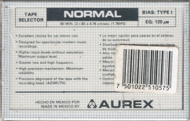 3 pack Aurex EPX 90 Type I Normal 1980 Latin America