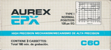 3 pack Aurex EPX 90 Type I Normal 1980 Latin America