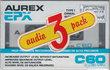 3 pack Aurex EPX 90 Type I Normal 1980 Latin America