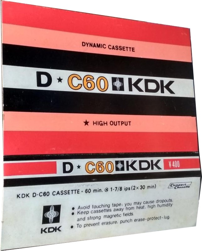 Compact Cassette KDK D 60 Type I Normal 1973 Worldwide