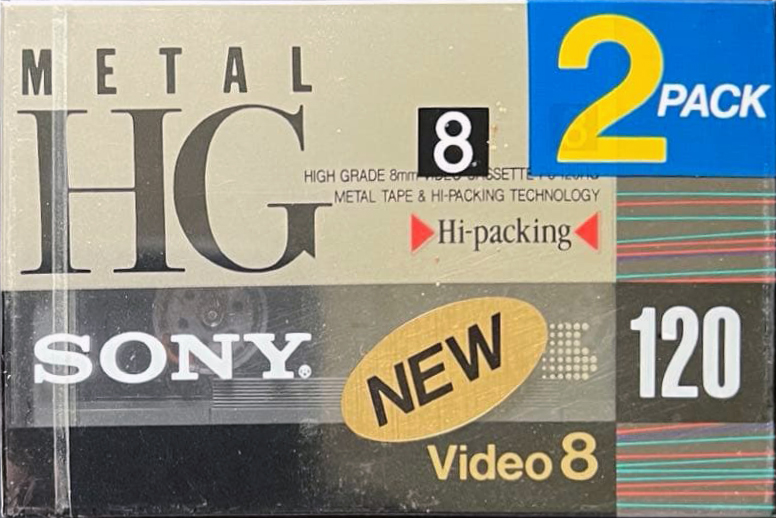2 pack Sony HG 120 "P6-120HG" Type IV Metal 1991 Japan