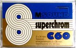 Compact Cassette M Sound 60 "superchrom" Type II Chrome 1982 Europe
