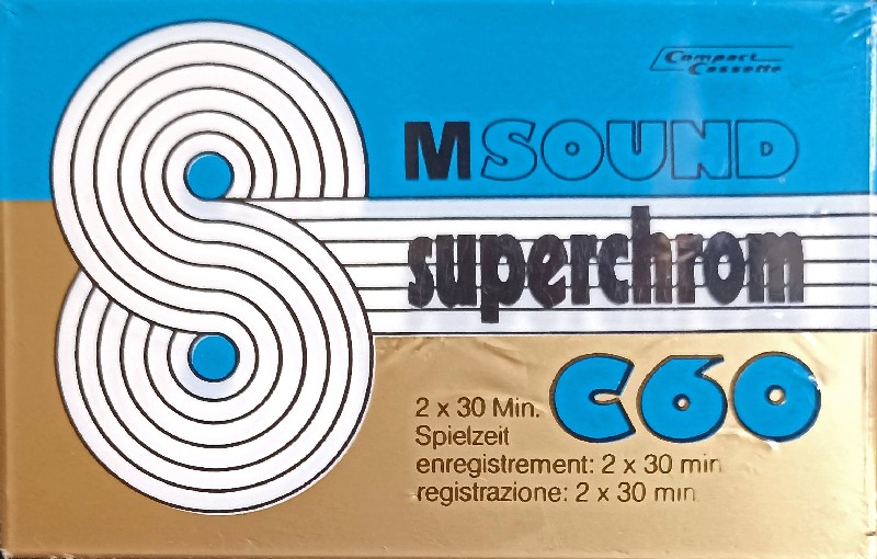 Compact Cassette M Sound 60 Type II Chrome 1982 Europe