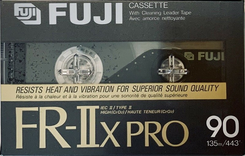 Compact Cassette Fuji FR-IIx Pro 90 Type II Chrome 1989 North America