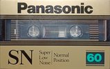 Compact Cassette Panasonic SN 60 Type I Normal 1982 Japan