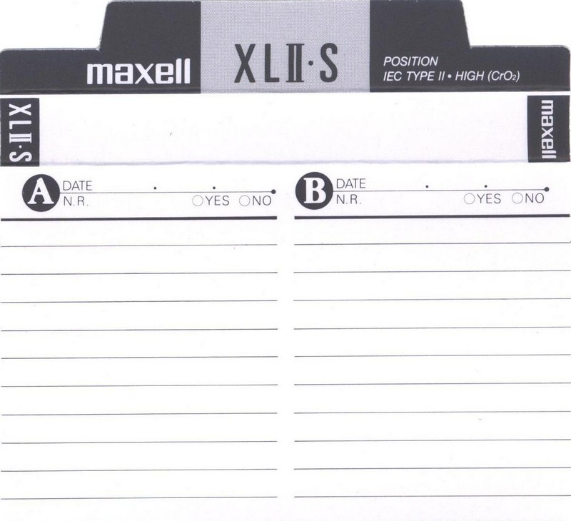 Compact Cassette Maxell XLII-S 100 Type II Chrome 1998 North America