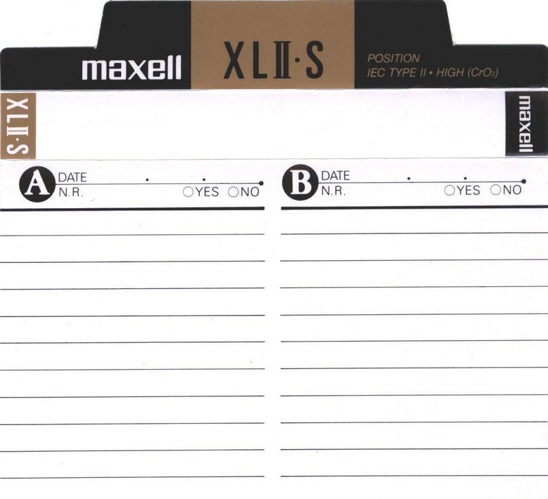 Compact Cassette Maxell XLII-S 100 Type II Chrome 1998 North America