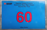 Compact Cassette BASF 60 "Ebro Serie № E-186" Type I Normal USA